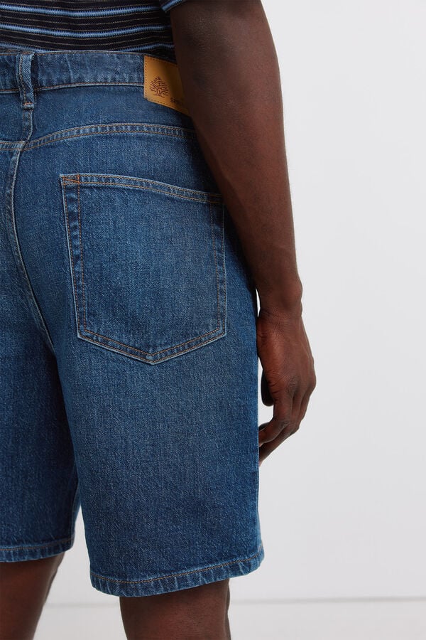 Springfield Bermuda vaquera regular fit azul