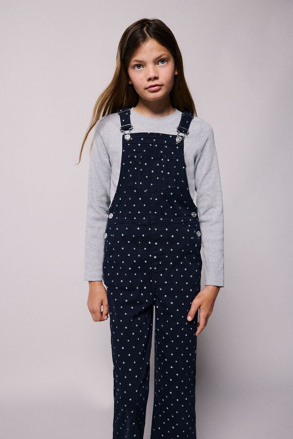Springfield Kids Peto estampado flores ni&ntilde;a azul