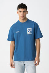 Tiffosi T-shirt estampada azul