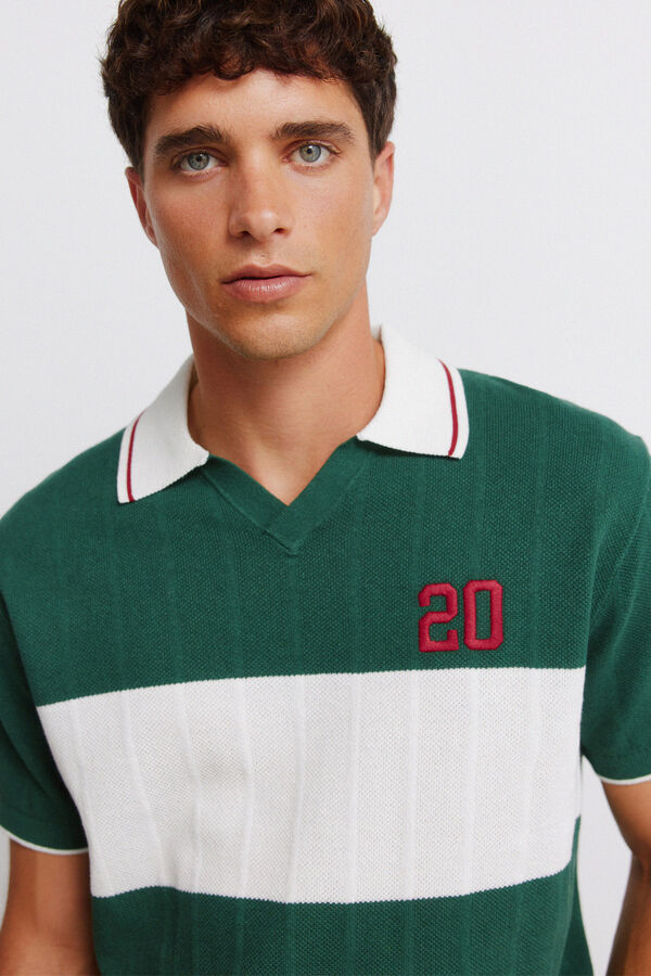 Springfield Polo deportivo contraste verde