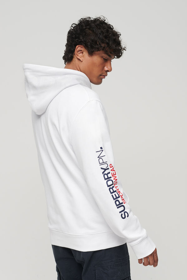 Springfield Sweatshirt folgada com capuz e logótipo da Sportswear branco