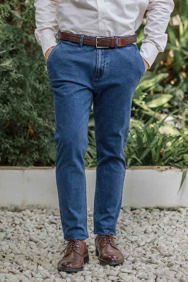 Celopman Chino Slim Denin azul