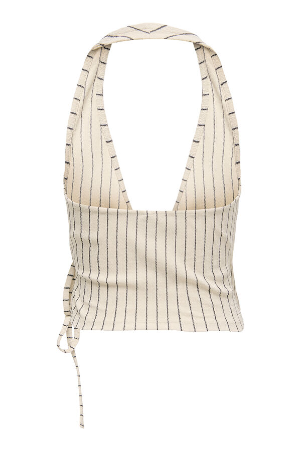 Only Top justo com halter  bege