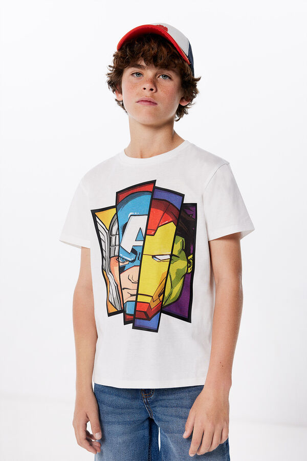 Springfield Kids T-shirt Avengers menino bege