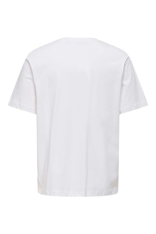 Only & Sons T-shirt manga curta branco