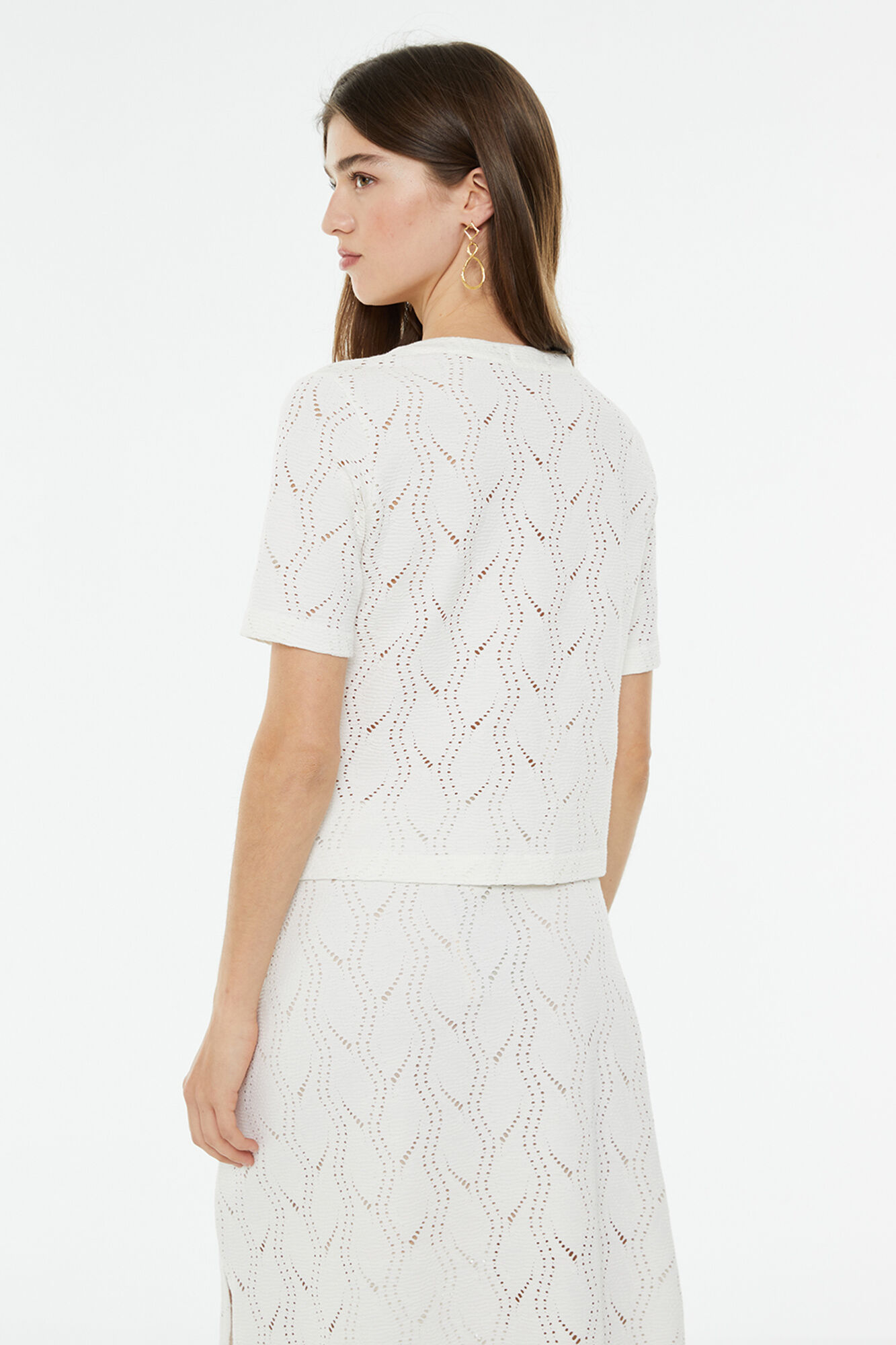 System Action Camiseta calada de manga corta