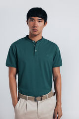 Springfield Polo piqu&eacute; cuello mao slim fit verde