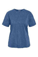 Noisy May T-shirt b&aacute;sica manga cava azul