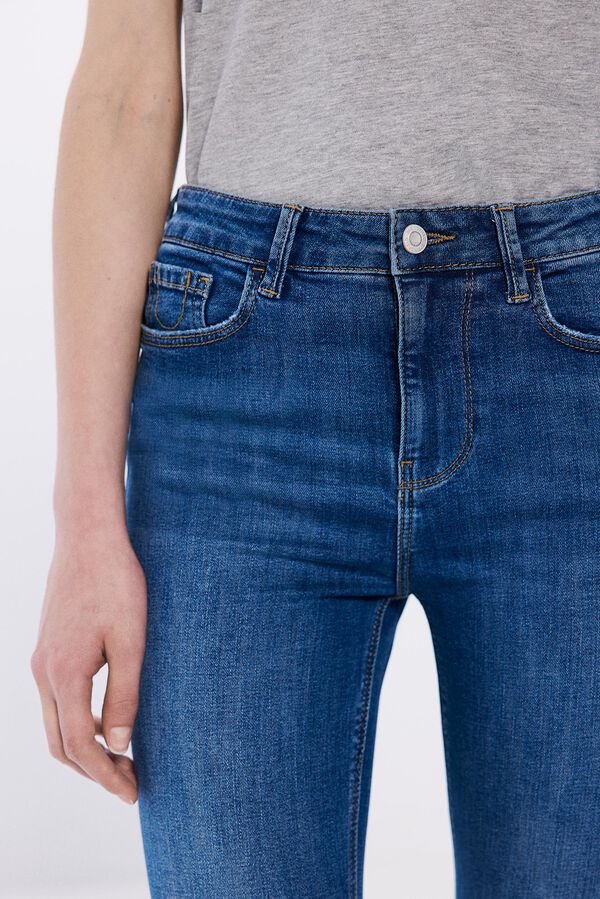 Springfield Jeans slim cropped azul