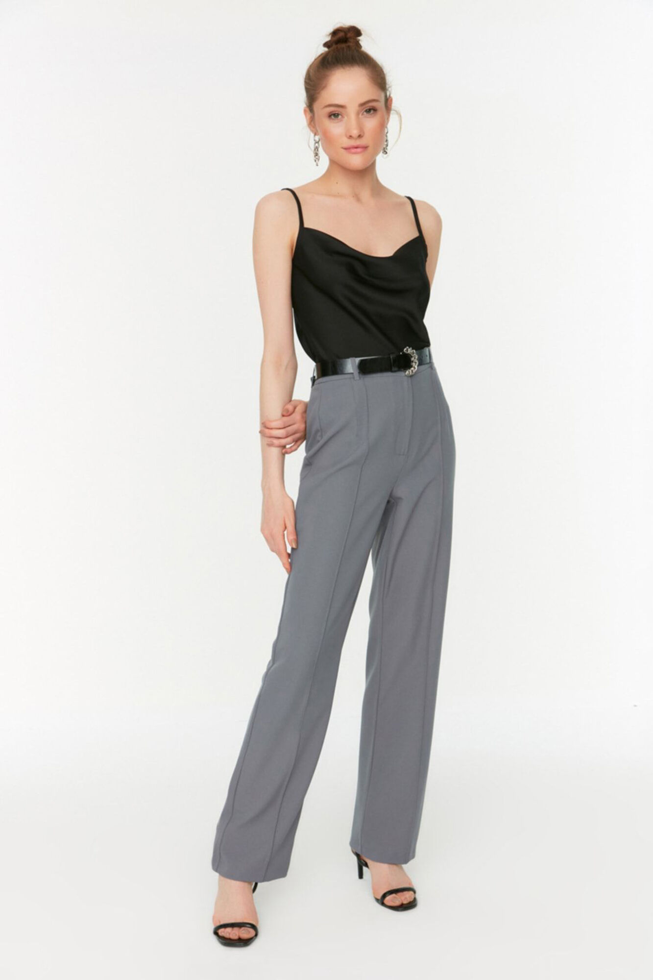 Trendyol Pantal&oacute;n cintura alta