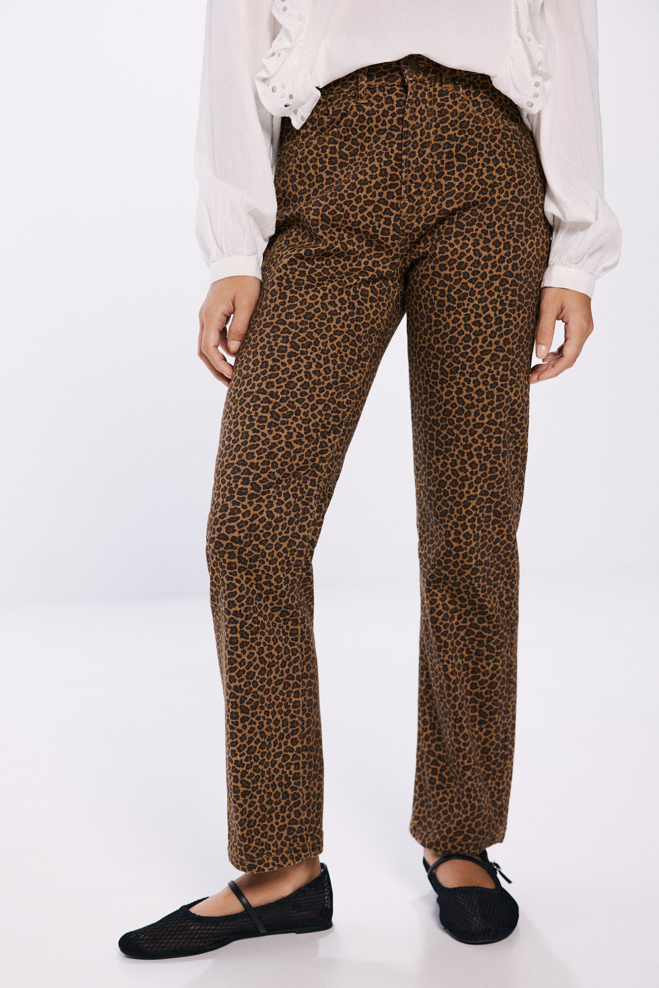 Springfield Jeans com estampado de leopardo