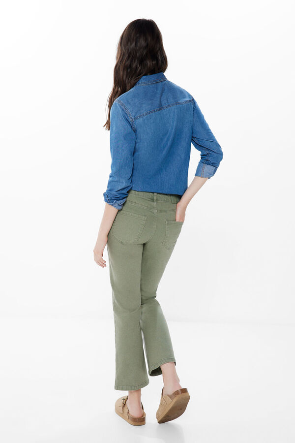 Springfield Jeans Color Kick Flare verde