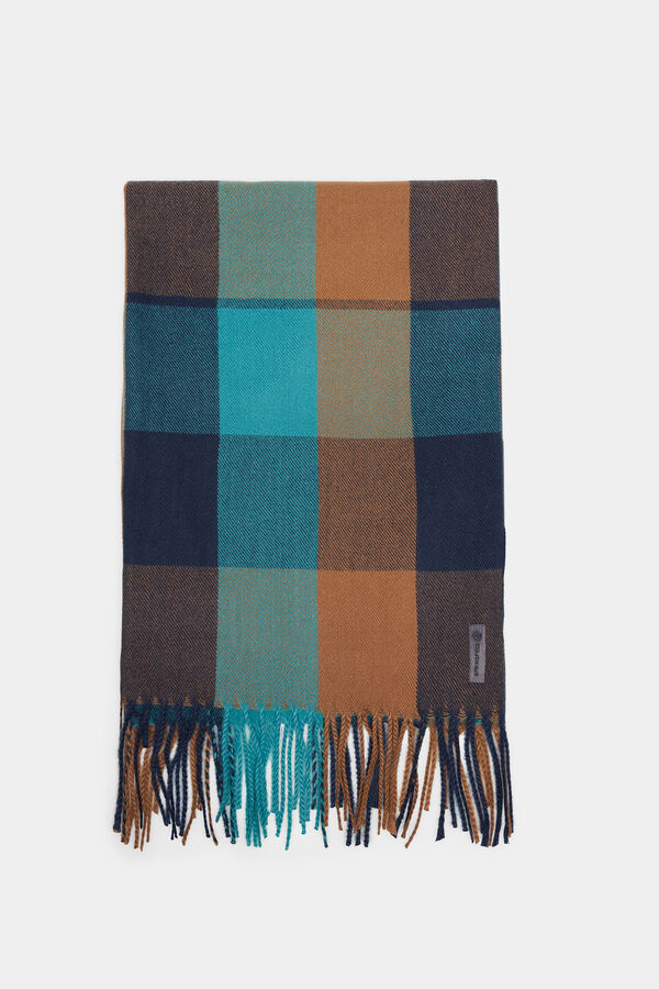 Springfield Cachecol maxi com padr&atilde;o de xadrez azul azul