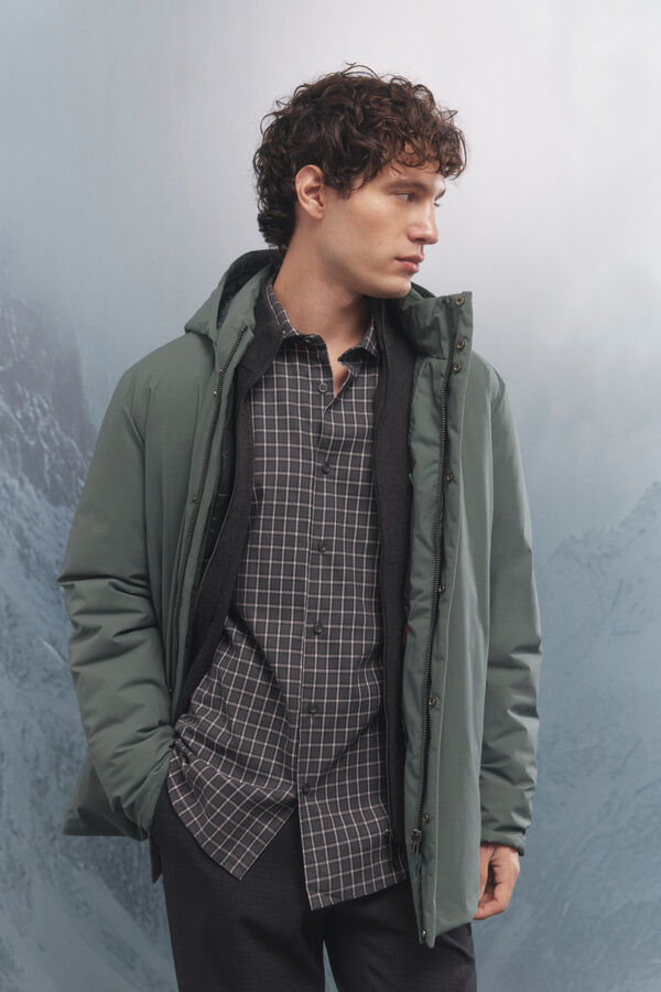 Springfield Parka acolchoada t&eacute;rmica verde