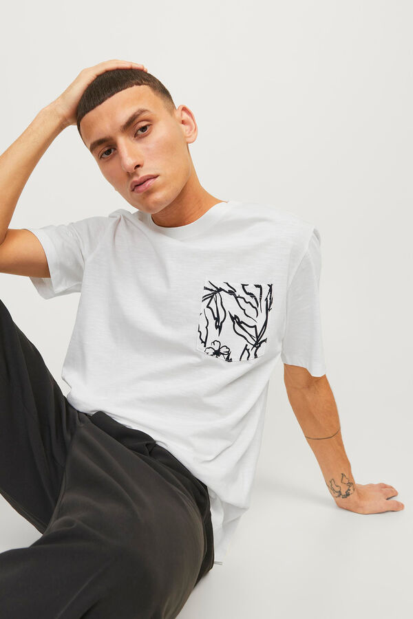 Jack & Jones T-shirt bolso branco