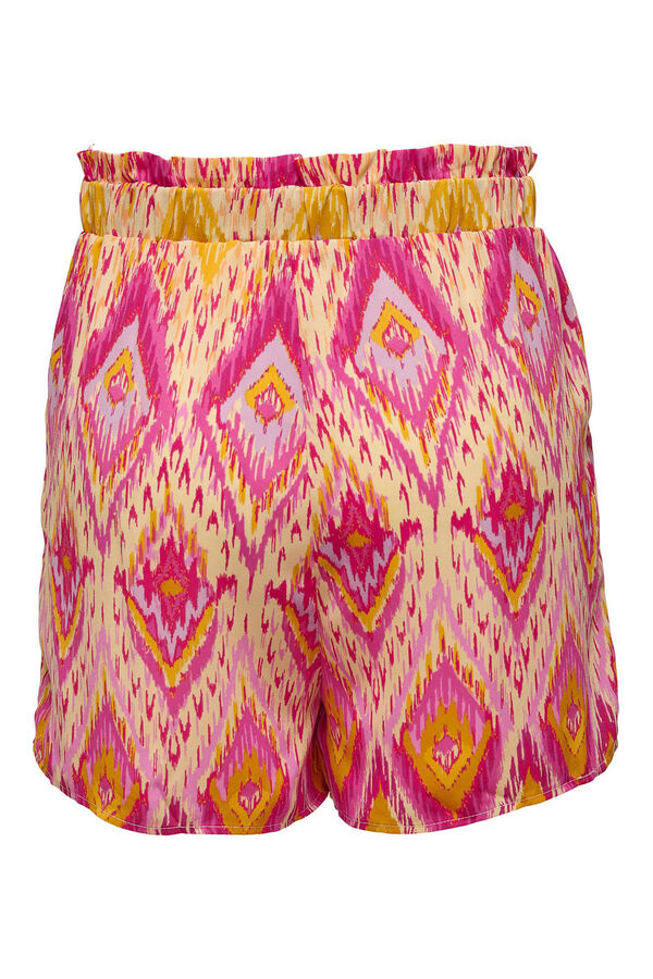 Only Cal&ccedil;as curtas cintura el&aacute;stica rosa