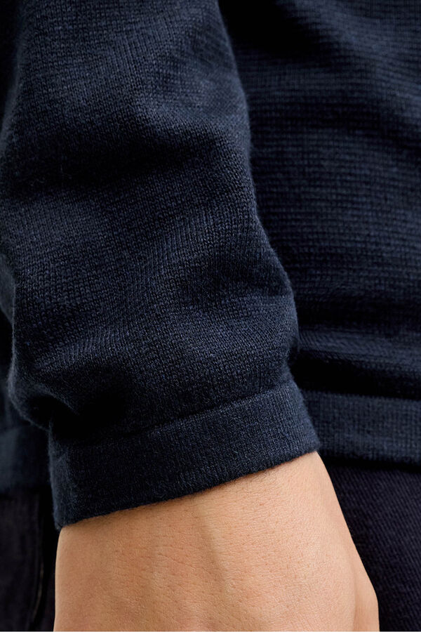 Jack & Jones C&aacute;rdigan b&aacute;sico de punto azul
