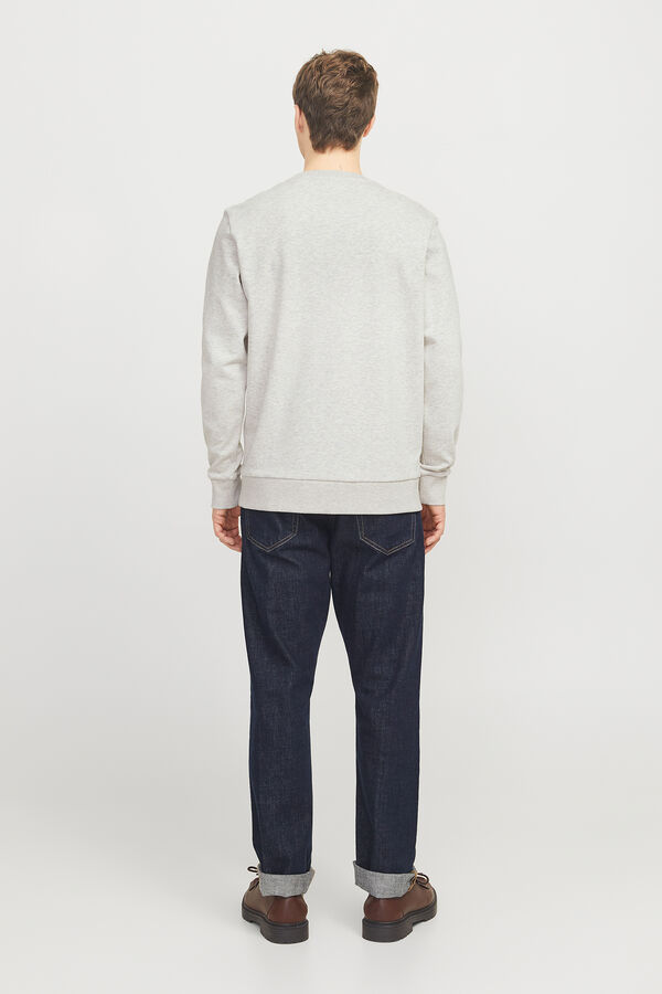 Jack & Jones Sweatshirt de ajuste padr&atilde;o branco