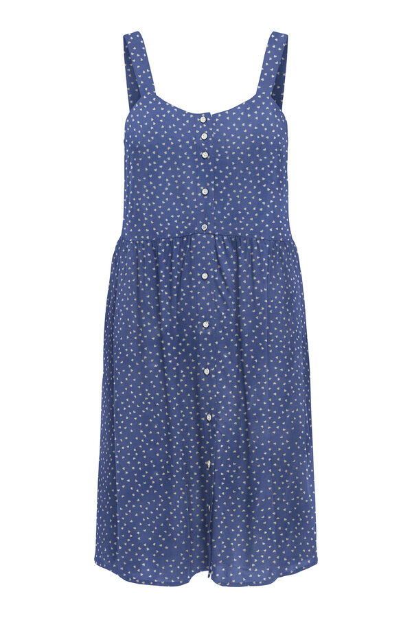 JDY Vestido curto estampado azul