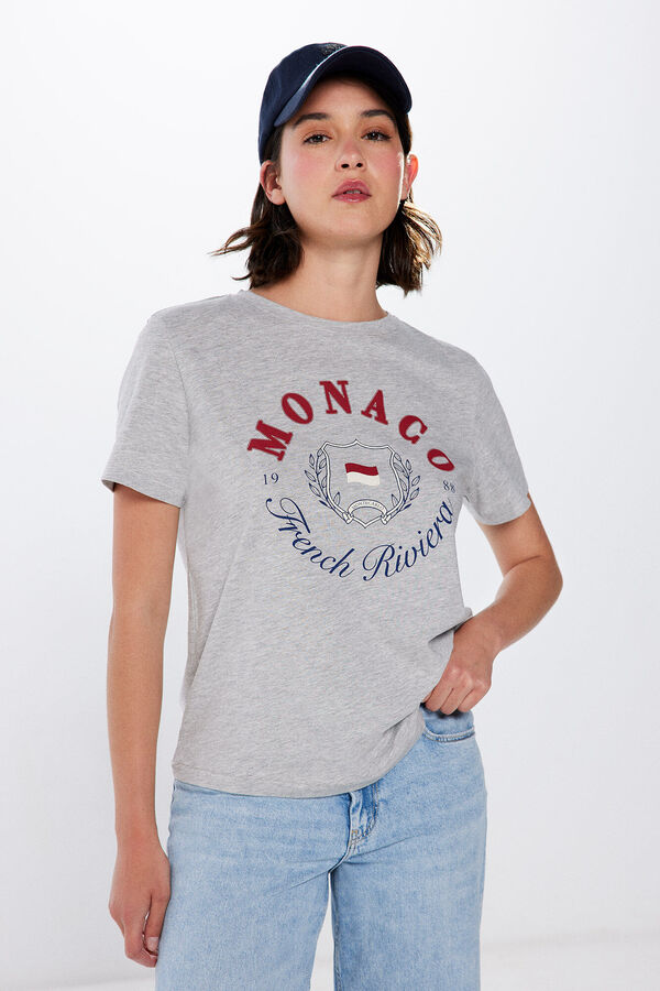 Springfield Camiseta "M&oacute;naco" gris