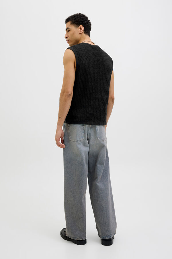 Jack & Jones Camiseta tank tejida negro