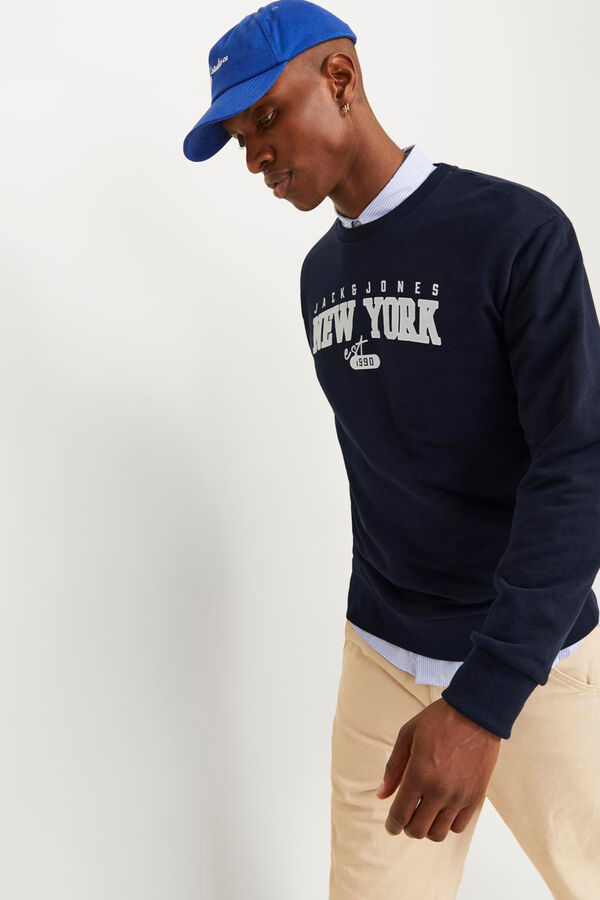 Jack & Jones Sweatshirt padr&atilde;o azul