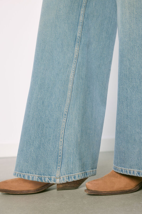 High Spirits 0017 Jeans Wide Leg azul