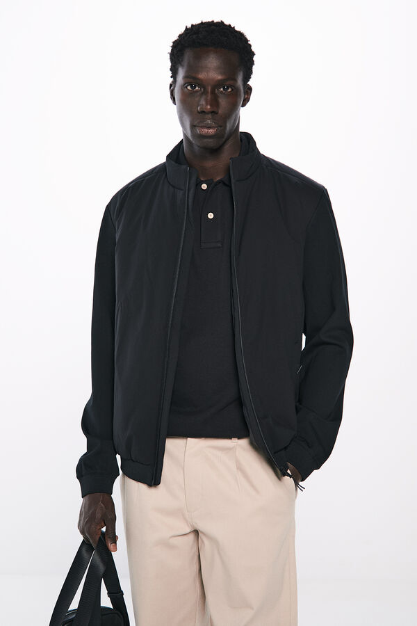 Springfield Chaqueta acolchada combinada negro