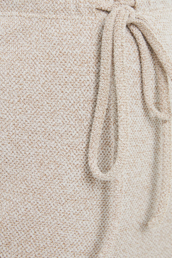 System Action Pantalón recto ancho marfil