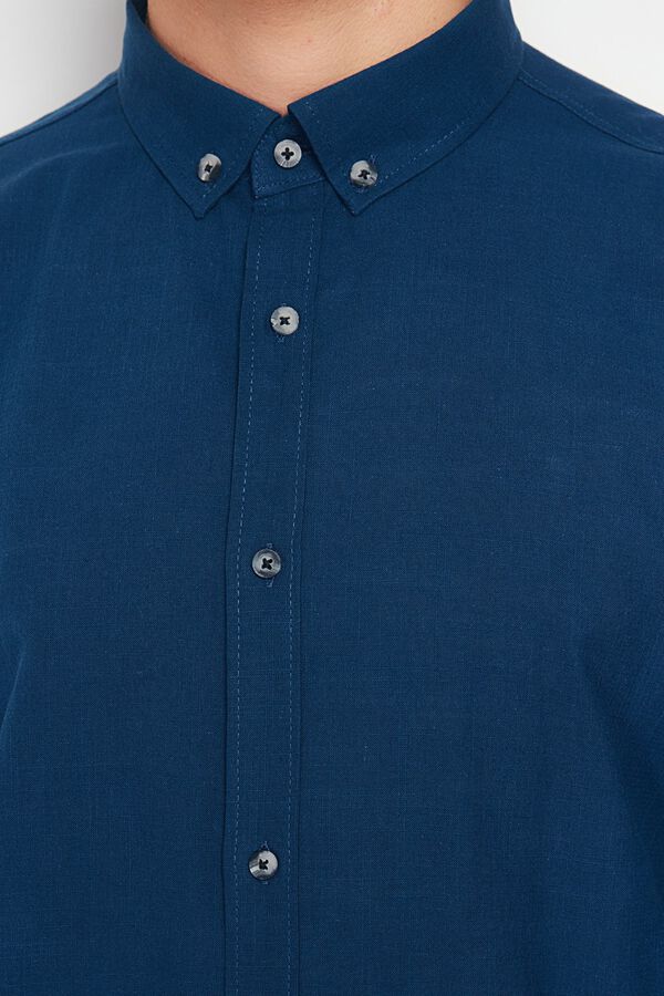 Trendyol Camisa de manga comprida azul