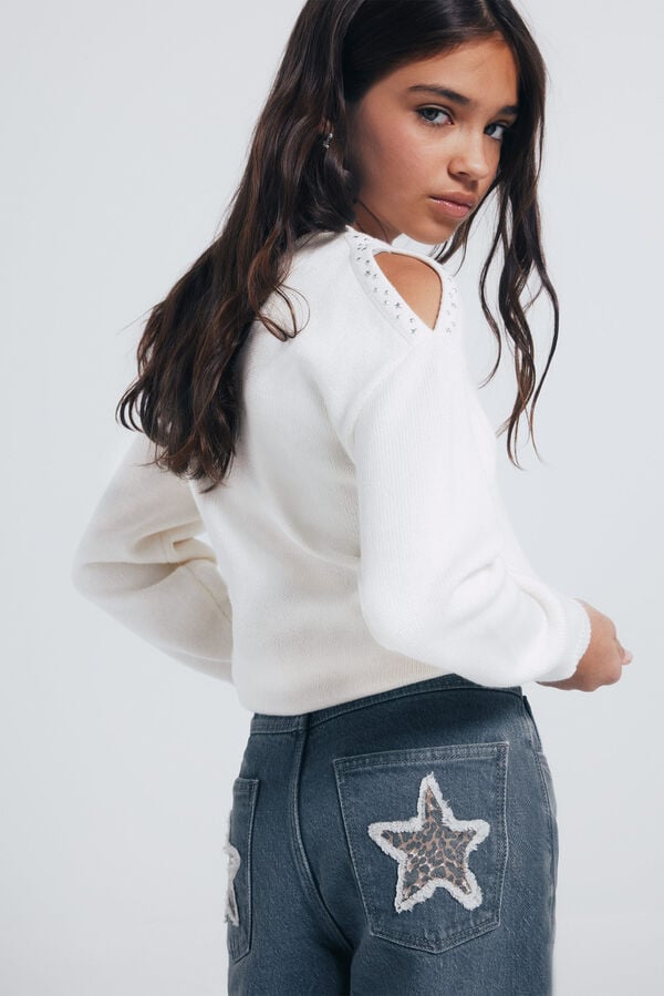 Springfield Kids Denim Estrella ni&ntilde;a gris