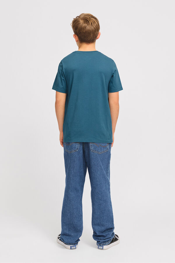 Jack & Jones Junior T-shirt de manga curta b&aacute;sica azul