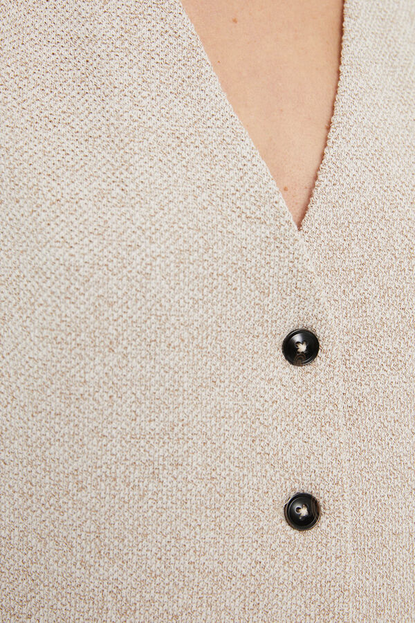 System Action Colete estilo Colete bege