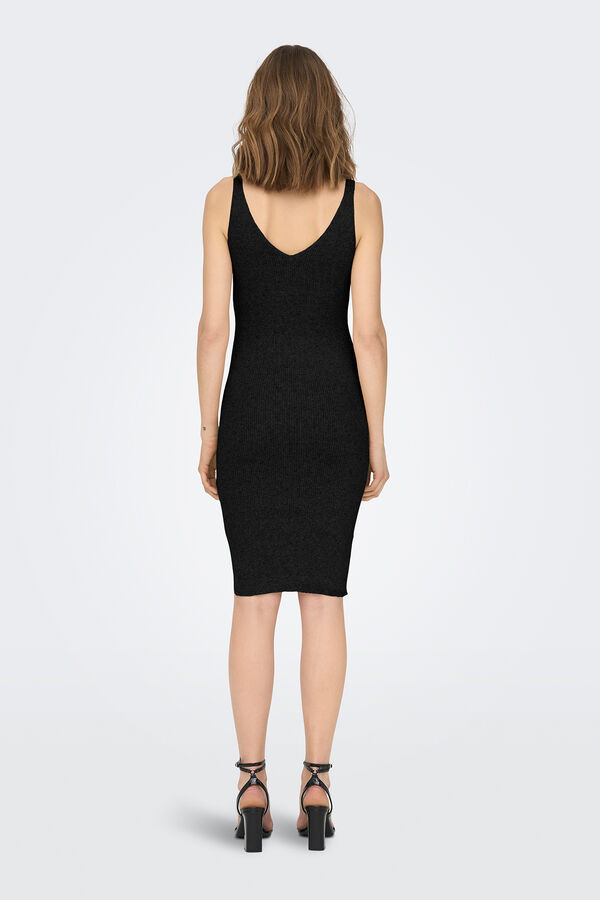 Only Vestido curto de malha preto