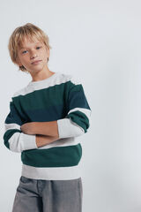 Springfield Kids Su&eacute;ter riscas b&aacute;sico para meninos verde