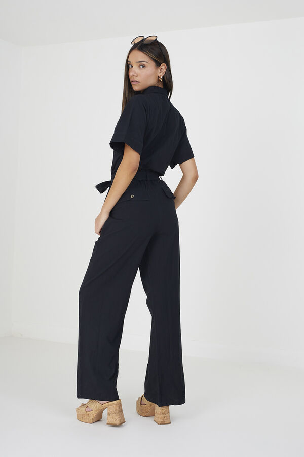 Brave Soul Mono largo de manga corta negro