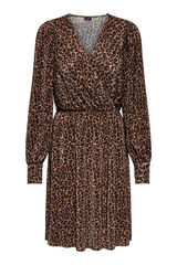 JDY Vestido curto envolvente cru