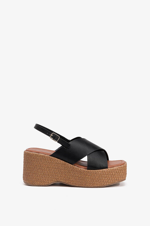 Tiffosi Sandalias de Plataforma negro