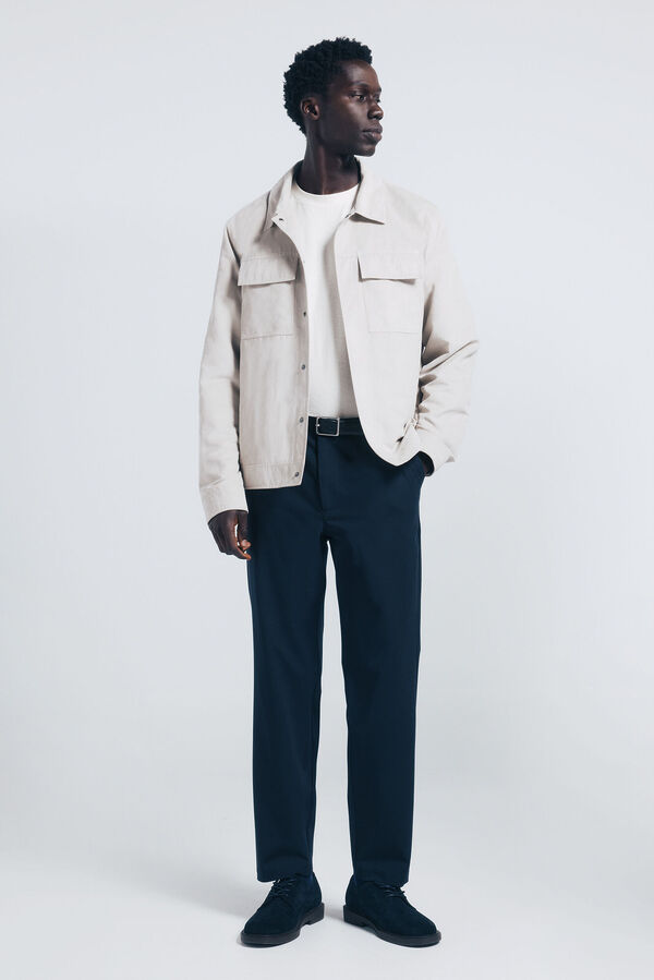 Springfield Pantal&oacute;n chino jogger comfort fit azul