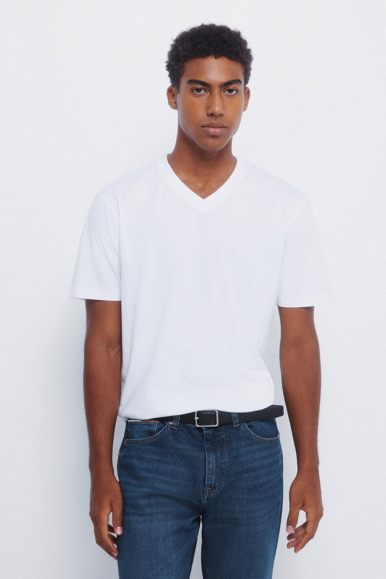 Springfield Camiseta b&aacute;sica cuello pico