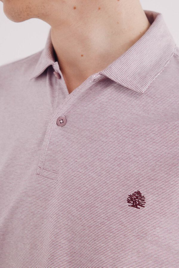 Springfield Polo jersey microrrisca vermelho