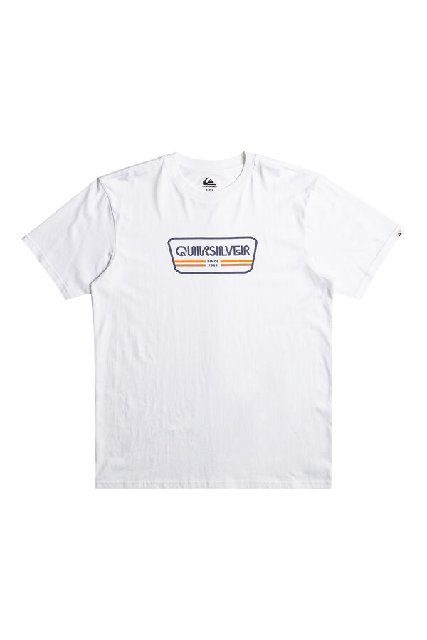 Quiksilver Camiseta de manga curta para homens branco