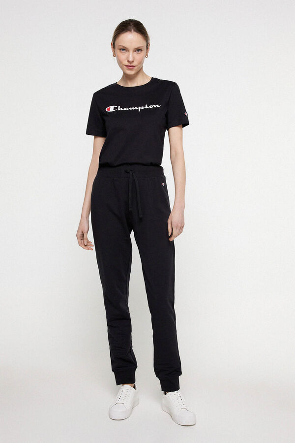 Champion Cal&ccedil;as com punho de mulher preto