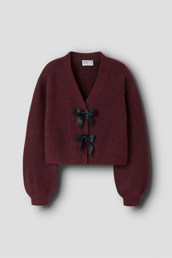 Name It C&aacute;rdigan con lazo de ni&ntilde;a morado/lila