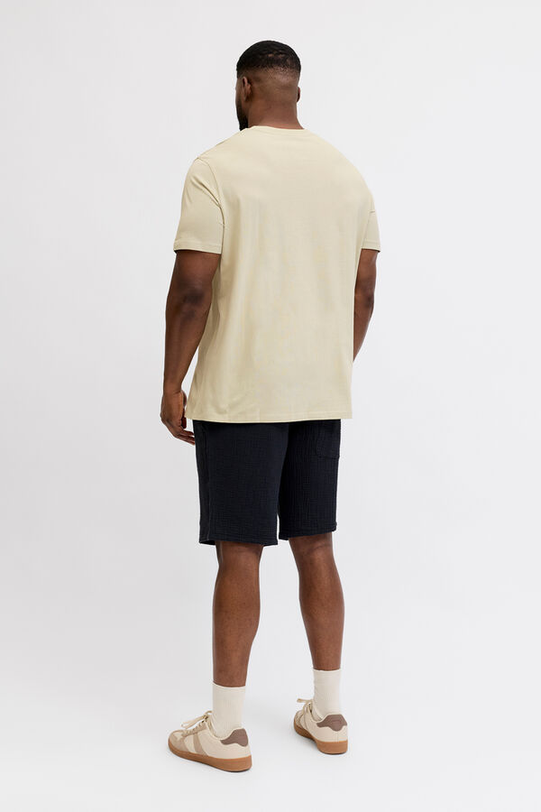 Jack & Jones PLUS T-shirt estampada com logo preto