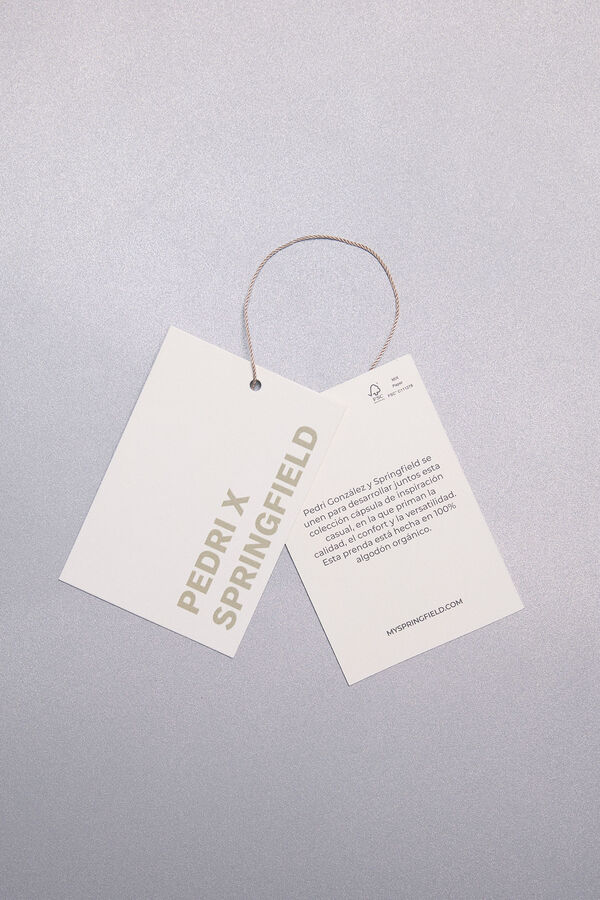 Springfield Bermuda felpa Pedri x Springfield gris