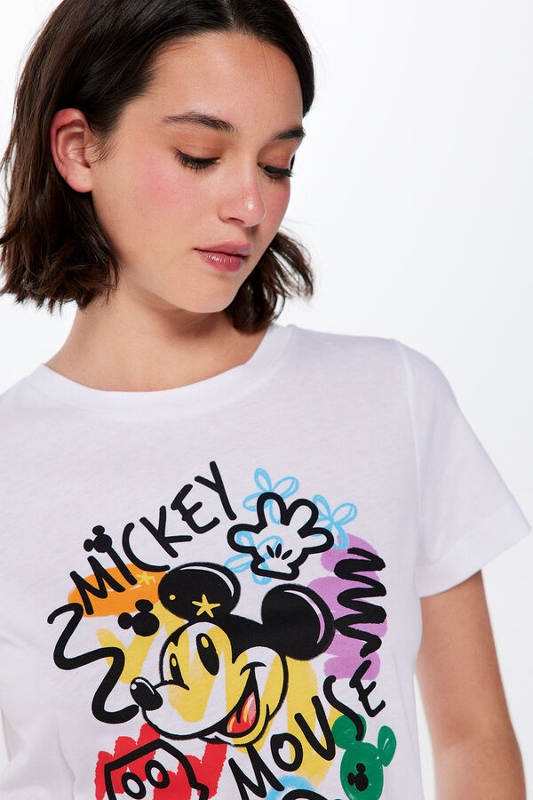 Springfield T-shirt Mickey Mouse branco
