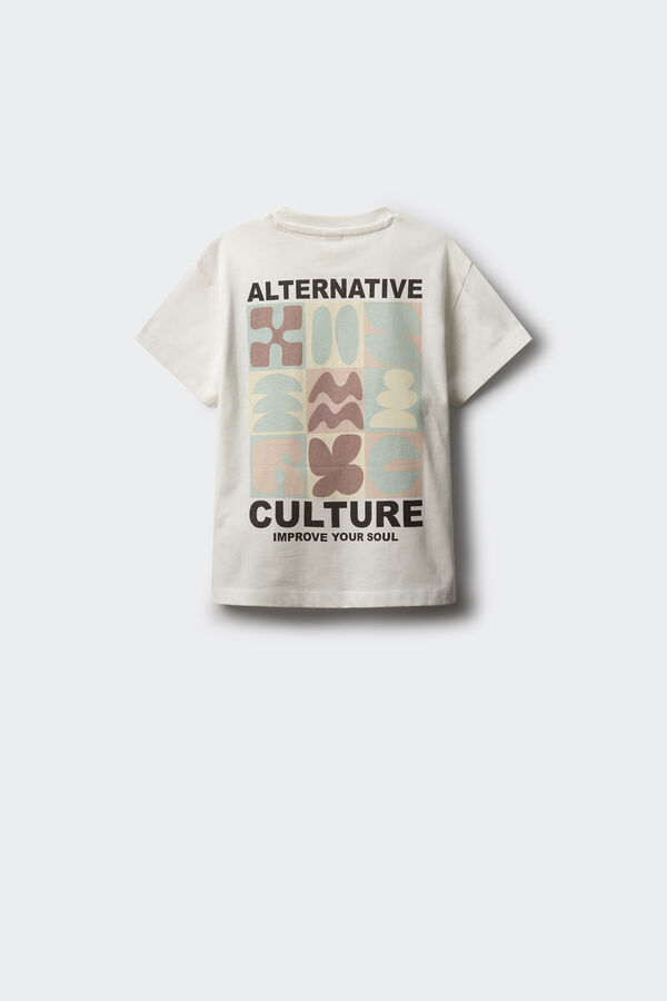 Springfield Kids Camiseta Culture Alternative ni&ntilde;o marfil