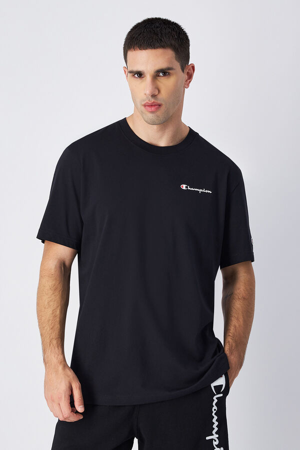 Champion Camiseta de algod&oacute;n hombre negro