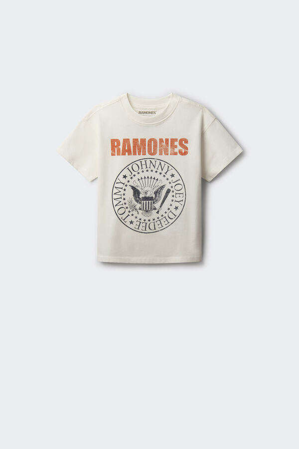 Springfield Kids Camiseta Ramones ni&ntilde;o marfil